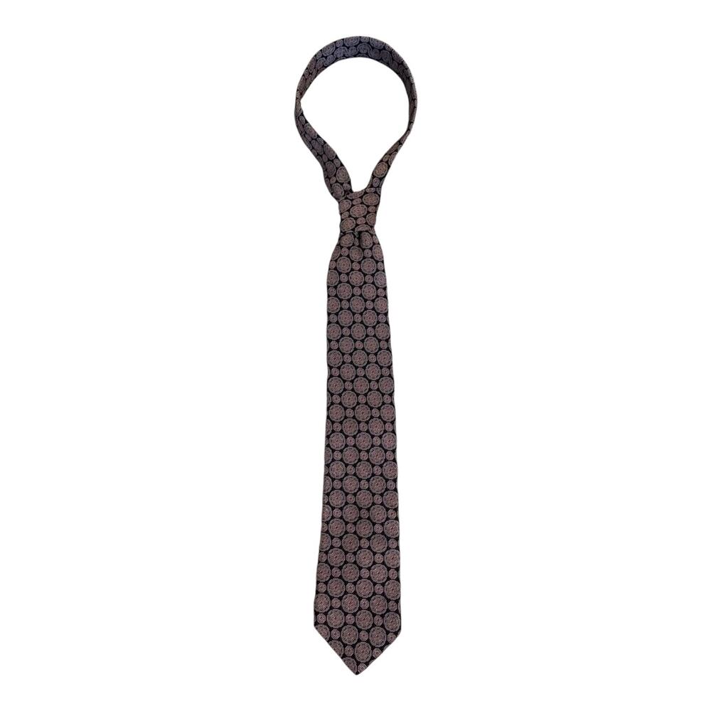 DANIEL CREMIEUX 100% Silk Men's Necktie‎ 58" x 3.5" Handmade Purple/ Navy
